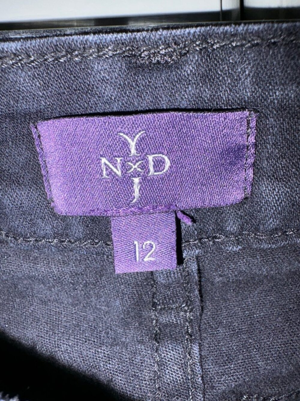 True Black NYDJ "Sheri" Straight-leg Full Length Jeans - Picture 3 of 3